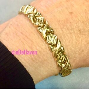14k hinge link bracelet